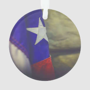 Texas Flag Rustic Lone Star Staat USA Ornament
