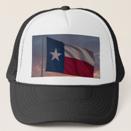 Texas Flag Sonnenuntergang Cap - Patriotischer Hut Truckerkappe