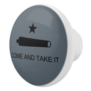 Texas Flag & Spartan Leonidas "Komm und nimm es!" Keramikknauf
