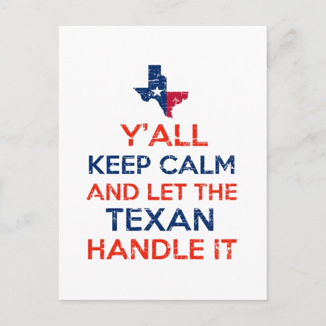 Texas Flag T-Shirts Postkarte (Vorderseite)