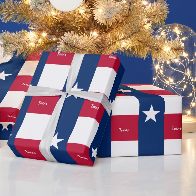 Texas Flag & Texas Geschenke Amerika /Sportfans Geschenkpapier (Feiertage)