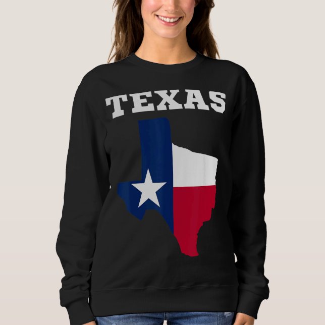Texas Flag Texas Staat Sweatshirt (Vorderseite)