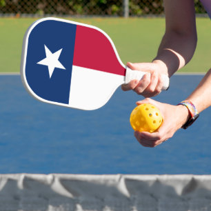 Texas Flag - vertical display Pickleball Schläger