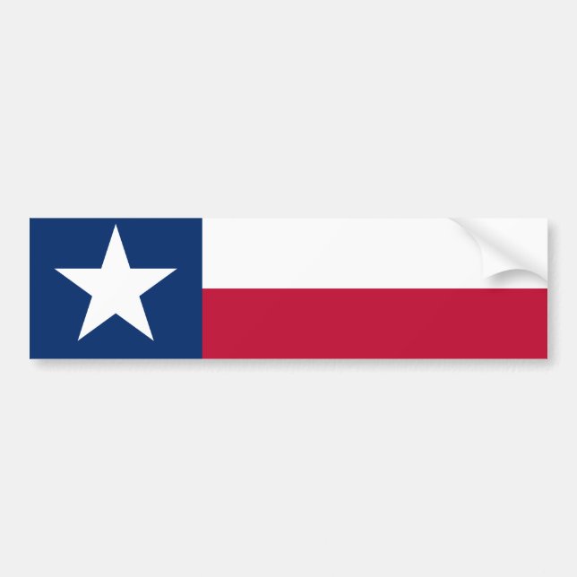 TEXAS-Flagge Autoaufkleber (Vorne)
