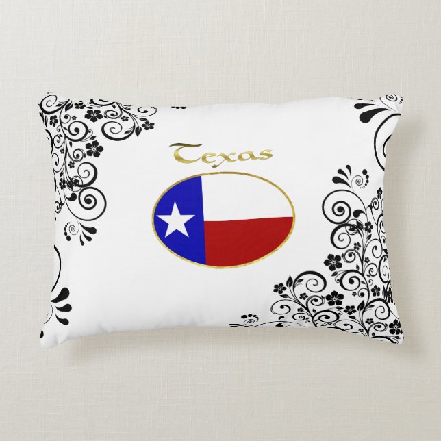 Texas-Flagge Dekokissen (Vorderseite)