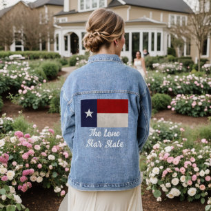 Texas-Flagge Der einstündige Staat Jeansjacke