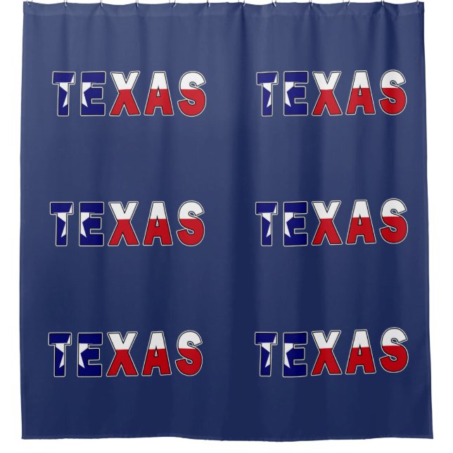 Texas-Flagge Duschvorhang (Vorderseite)
