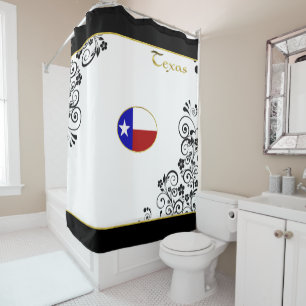 Texas-Flagge Duschvorhang