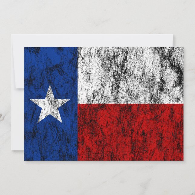 texas-Flagge Einladung (Vorderseite)