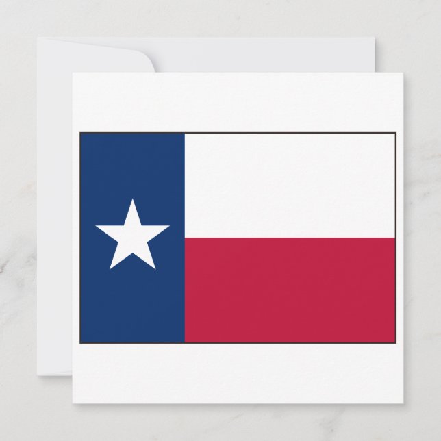 Texas-Flagge Einladung (Vorderseite)