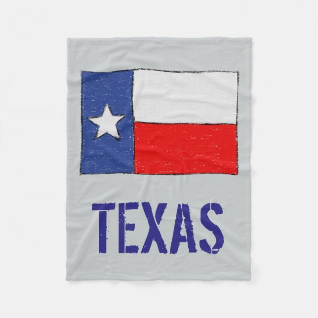 Texas-Flagge Fleecedecke (Vorderseite)