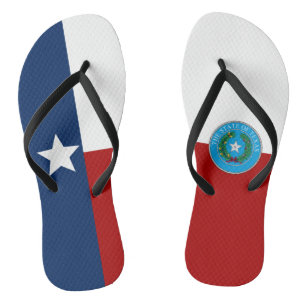 Texas-Flagge Flip Flops
