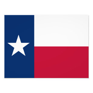 Texas-Flagge Fotodruck