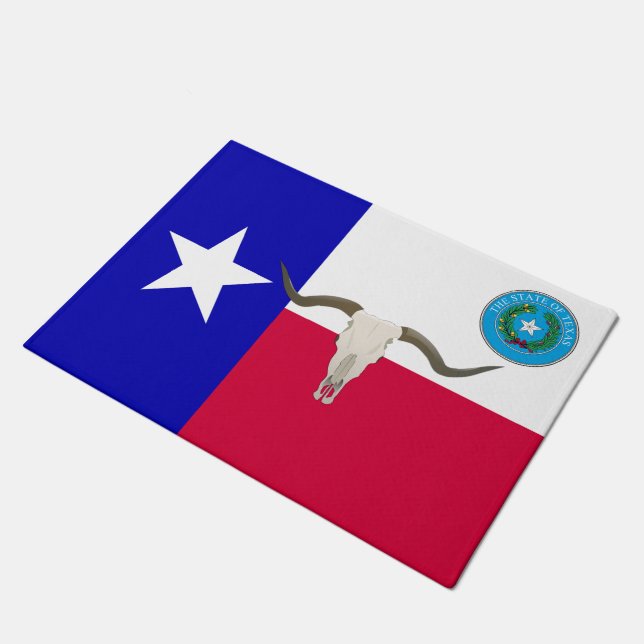 Texas-Flagge Fußmatte (Schrägansicht)