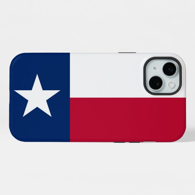 Texas-Flagge iPhone 15 Plus Hülle (Rückseite (Horizontal))