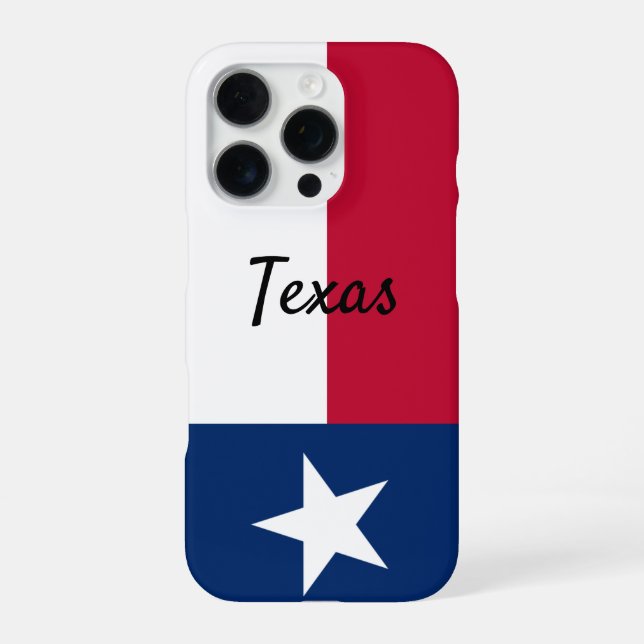 Texas-Flagge iPhone 160Pro Gehäuse-Abdeckung 16 Pro Hülle (Rückseite)