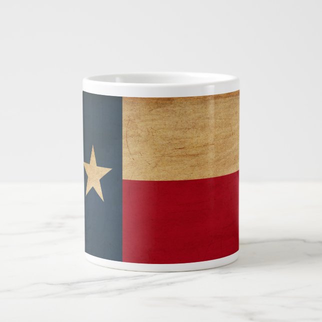 Texas-Flagge Jumbo-Tasse (Vorderseite)