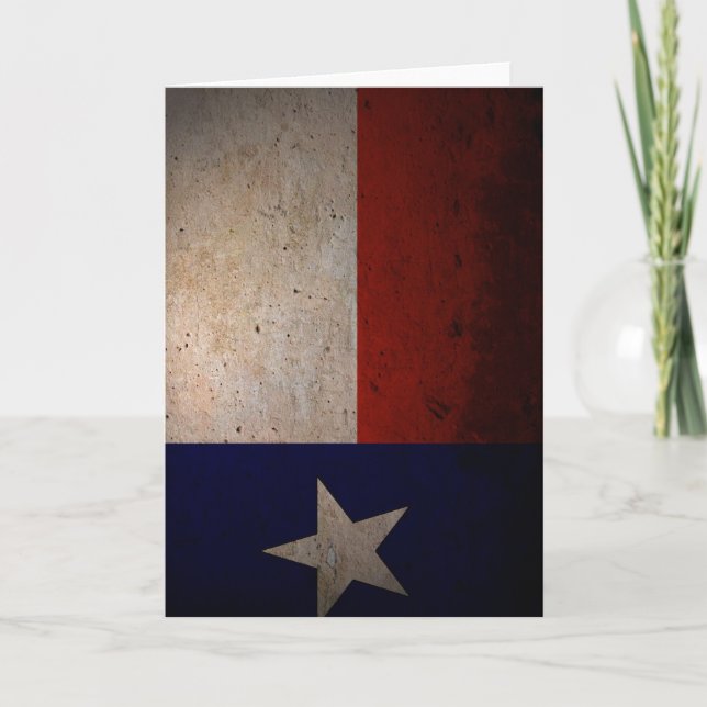 Texas-Flagge Karte (Vorderseite)