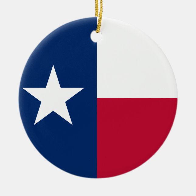 Texas-Flagge kundenspezifische Keramikornament (Vorne)