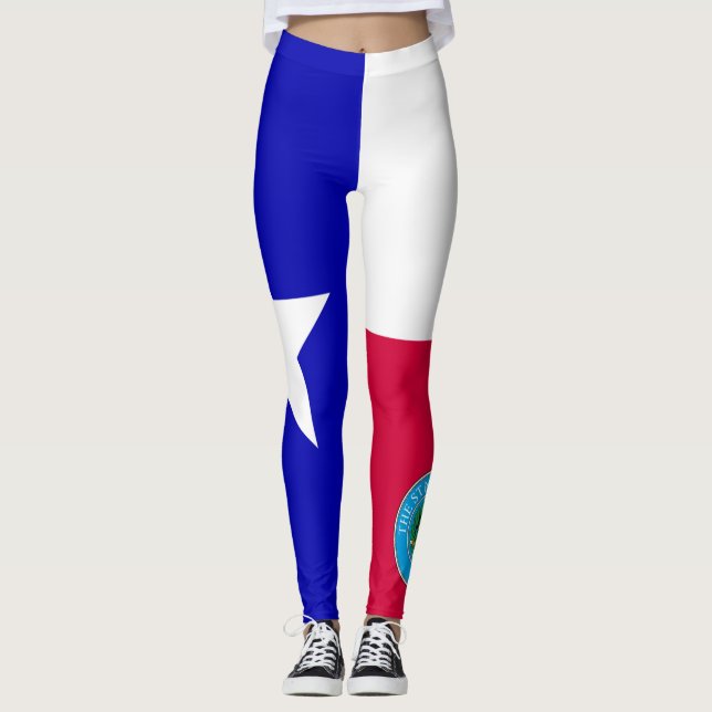 Texas-Flagge Leggings (Vorderseite)