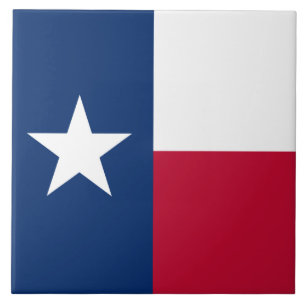 Texas-Flagge: Longhorns, der texanische Lone-Star- Fliese
