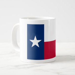 Texas-Flagge: Longhorns, der texanische Stern Lone Jumbo-Tasse