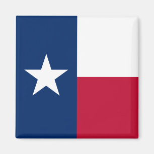 Texas-Flagge: Longhorns, der texanische Stern Lone Magnet