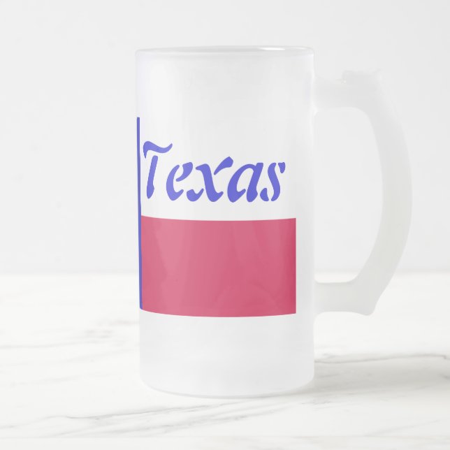 Texas-Flagge Mattglas Bierglas (Rechts)