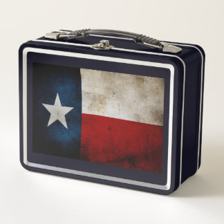 Texas-Flagge Metall Brotdose