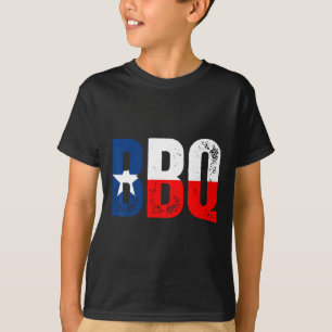 Texas-Flagge mit BBQ T-Shirt