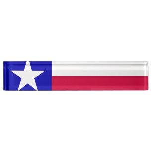 Texas-Flagge Namensplakette