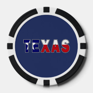 Texas-Flagge Pokerchips