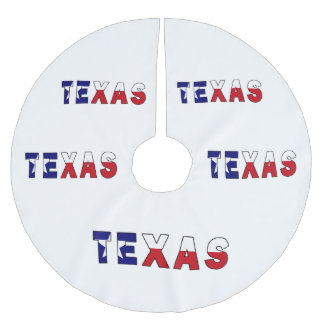 Texas-Flagge Polyester Weihnachtsbaumdecke