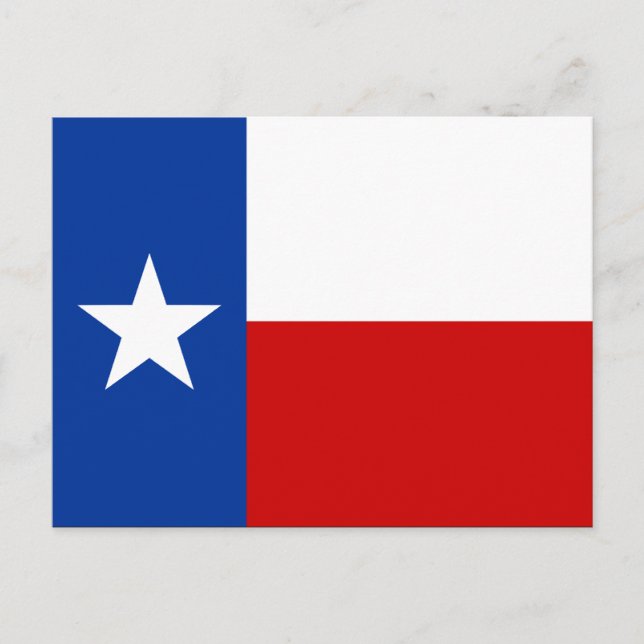 texas-Flagge Postkarte (Vorderseite)