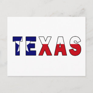 Texas-Flagge Postkarte