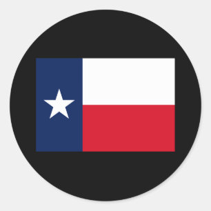 TEXAS-FLAGGE RUNDER AUFKLEBER
