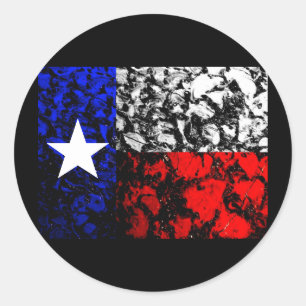 Texas-Flagge Runder Aufkleber