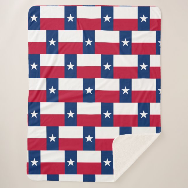 Texas-Flagge Sherpadecke (Vorderseite)