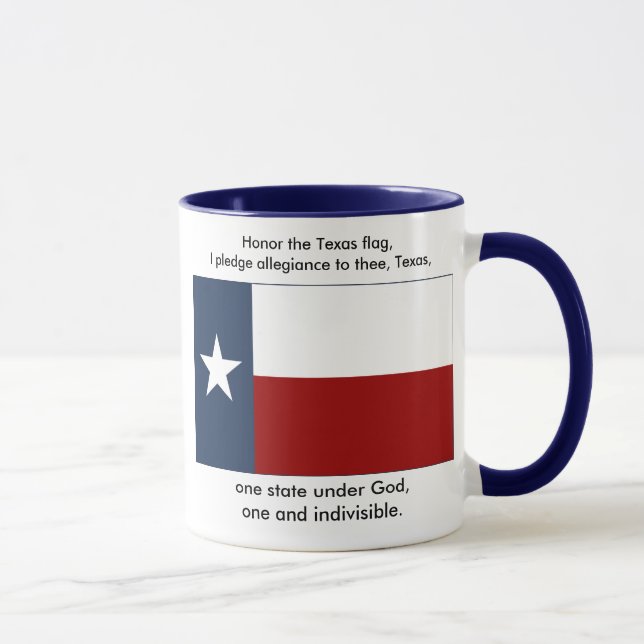 Texas-Flagge - Texas-Bürgschaft Tasse (Rechts)