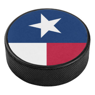 Texas-Flagge (vertikal) Eishockey Puck