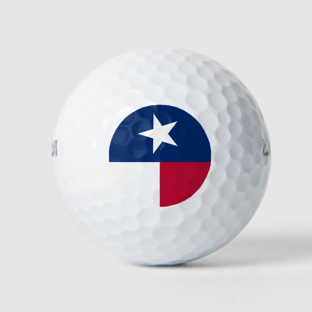 Texas-Flagge (vertikal) Golfball (Vorderseite)