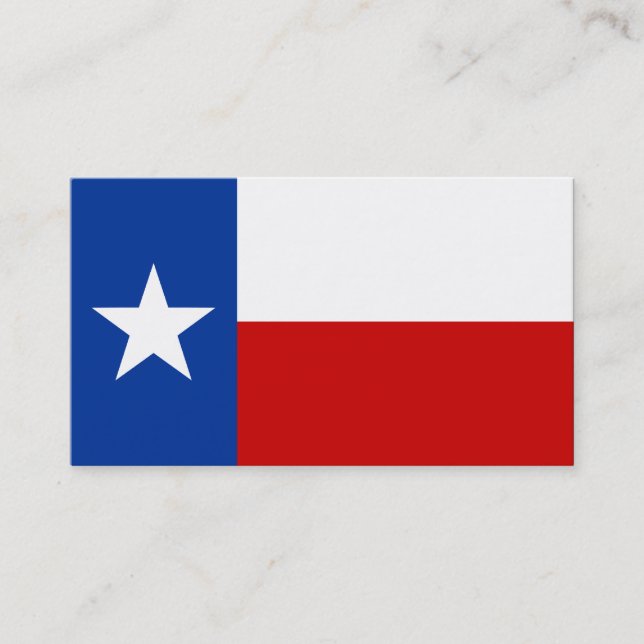 Texas-Flagge Visitenkarte (Vorderseite)