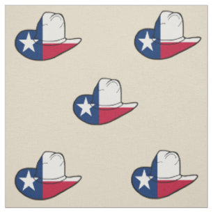 Texas-Flaggen-Cowboyhut-Gewebe IRGENDEINE FARBE Stoff