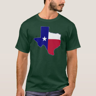 Texas-Flaggen-Karte T-Shirt
