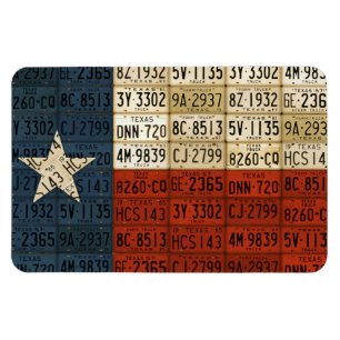 Texas-Flaggen-Lizenz-Platten-Kunst-einziger Magnet