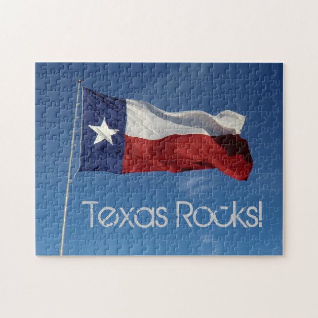 Texas-Flaggen-Puzzlespiel (Horizontal)