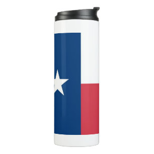 Texas-Flaggen-thermische Getränk-Trommel Thermosbecher