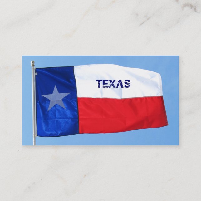 Texas-Flaggen-Visitenkarte-Stern Visitenkarte (Vorderseite)
