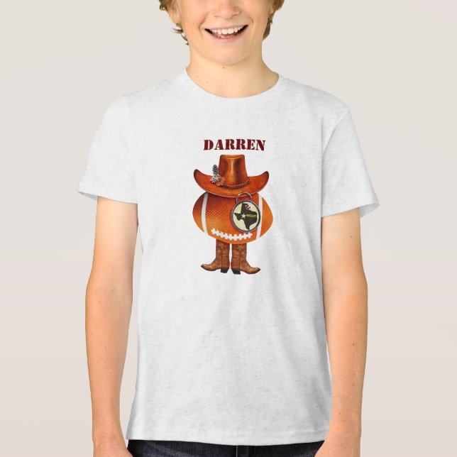 Texas Football Fan Tri-Blend Shirt (Vorderseite)