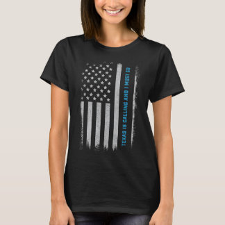 Texas Footll Sports Sketll Hockey Softll Sports Fa T-Shirt